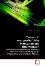 Technisch-wissenschaftliche Innovation und Oeffentlichkeit. Innovationsprozesse und ihre Netzwerke mit besonderer Ausrichtung auf die Oeffentlichkeit und oeffentliche Meinung