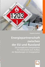 Energiepartnerschaft zwischen der EU und Russland. Die europaeische Energiecharta - Ein Instrument zum Aufbau der Beziehungen im Energiesektor