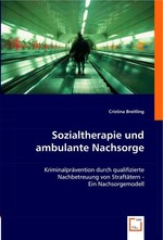 Sozialtherapie und ambulante Nachsorge. Kriminalpraevention durch qualifizierte Nachbetreuung von Straftaetern - Ein Nachsorgemodell