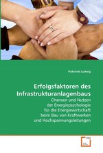 Erfolgsfaktoren des Infrastrukturanlagenbaus. Chancen und Nutzen der Energiepsychologie fuer die Energiewirtschaft beim Bau von Kraftwerken und Hochspannungsleitungen