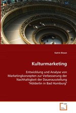 Kulturmarketing. Entwicklung und Analyse von Marketingkonzepten zur  Verbesserung der Nachhaltigkeit der Dauerausstellung "Hoelderlin in Bad Homburg"