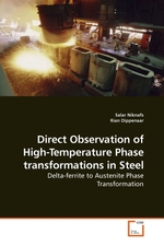 Direct Observation of High-Temperature Phase transformations in Steel. Delta-ferrite to Austenite Phase Transformation