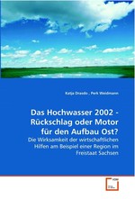 Das Hochwasser 2002 - Rueckschlag oder Motor fuer den Aufbau Ost?. Die Wirksamkeit der wirtschaftlichen Hilfen am Beispiel einer Region im Freistaat Sachsen