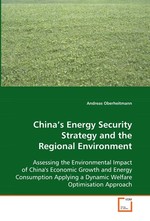 China’s Energy Security Strategy and the Regional Environment. Assessing the Environmental Impact of Chinas  Economic Growth and Energy Consumption Applying a  Dynamic Welfare Optimisation Approach
