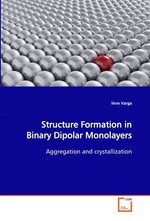 Structure Formation in Binary Dipolar Monolayers. Aggregation and crystallization