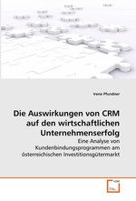 Die Auswirkungen von CRM auf den wirtschaftlichen Unternehmenserfolg. Eine Analyse von Kundenbindungsprogrammen am oesterreichischen Investitionsguetermarkt