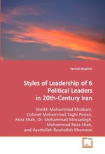 Styles of Leadership of 6 Political Leaders in 20th-Century Iran. Sheikh Mohammad Khiabani, Colonel Mohammad Taghi Pesian, Reza Shah, Dr. Mohammad Mossadegh, Mohammad Reza Shah, and Ayattollah Rouhollah Khomeini