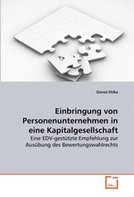 Einbringung von Personenunternehmen in eine Kapitalgesellschaft. Eine EDV-gestuetzte Empfehlung zur Ausuebung des Bewertungswahlrechts