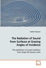 The Radiation of Sound from Surfaces at Grazing Angles of Incidence. The prediction of sound radiation from large flat factory roofs