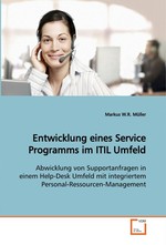 Entwicklung eines Service Programms im ITIL Umfeld. Abwicklung von Supportanfragen in einem Help-Desk Umfeld mit integriertem Personal-Ressourcen-Management