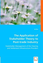 The Application of Stakeholder Theory to Post-trade Industry. Stakeholder Management of the Clearing and Settlement Infrastructure Providers