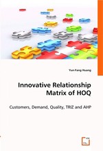 Innovative Relationship Matrix of HOQ. Customers, Demand, Quality, TRIZ and AHP