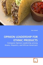 OPINION LEADERSHIP FOR ETHNIC PRODUCTS. Compares Opinion Leadership among Asians, Hispanics, and African Americans