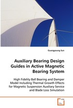 Auxiliary Bearing Design Guides in Active Magnetic Bearing System. High Fidelity Ball Bearing and Damper Model Including Thermal Growth Effects for Magnetic Suspension Auxiliary Service and Blade Loss Simulation