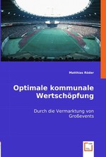 Optimale kommunale Wertschoepfung. durch die Vermarktung von Grossevents