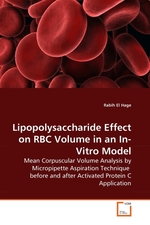 Lipopolysaccharide Effect on RBC Volume in an In-Vitro Model. Mean Corpuscular Volume Analysis by Micropipette Aspiration Technique before and after Activated Protein C Application