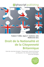 Droit de la Nationalite et de la Citoyennete Britannique