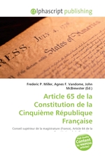 Article 65 de la Constitution de la Cinquieme Republique Francaise