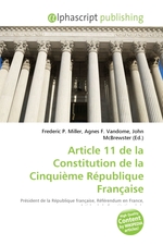 Article 11 de la Constitution de la Cinquieme Republique Francaise