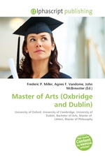 Master of Arts (Oxbridge and Dublin)
