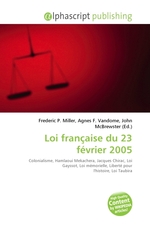 Loi francaise du 23 fevrier 2005