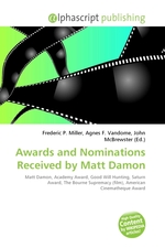 Awards and Nominations Received by Matt Damon